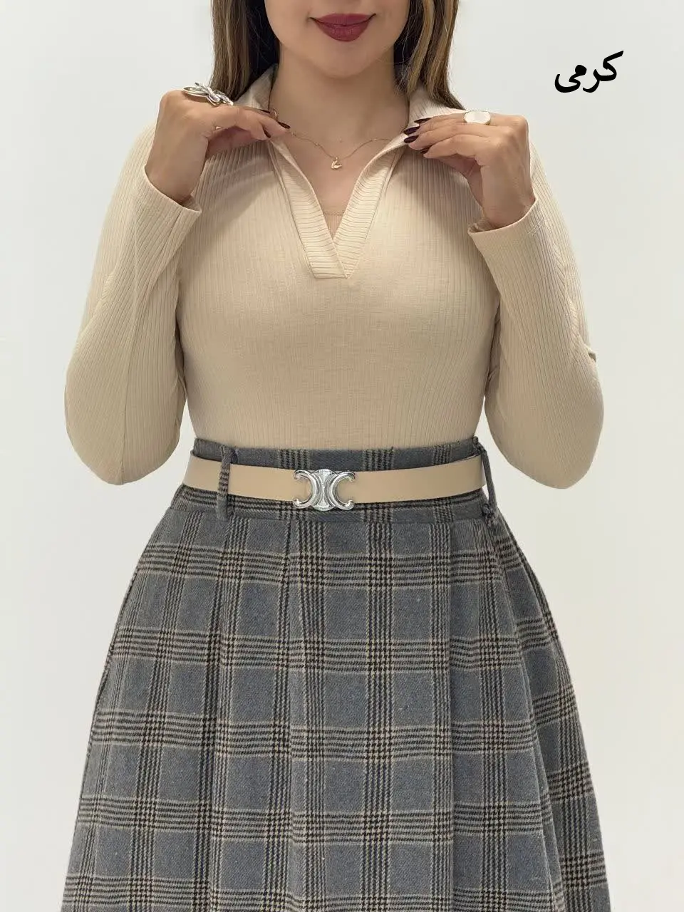 3677-بادی یقه دار کد 10203